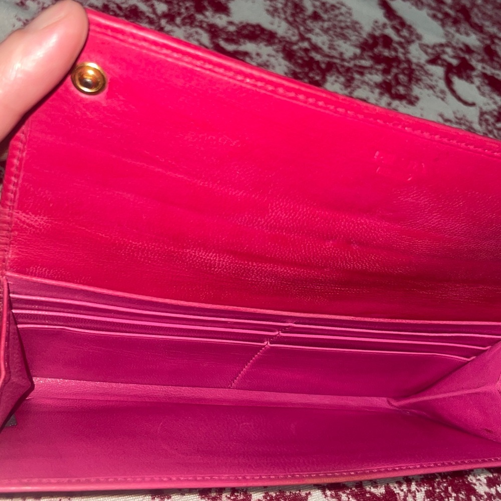 PRADA Pink Leather Clutch Wallet - Picture 12 of 12